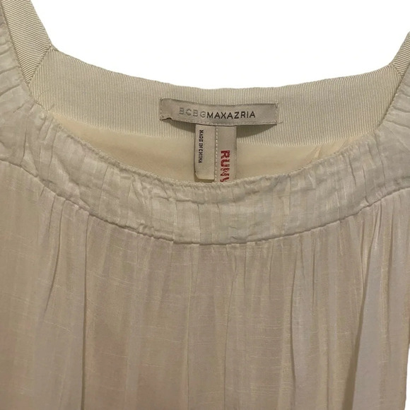 BCBG Max Azria Runway Embroidered Lightweight Cotton‎ Dress, Size M, Cream/White - Picture 6 of 15